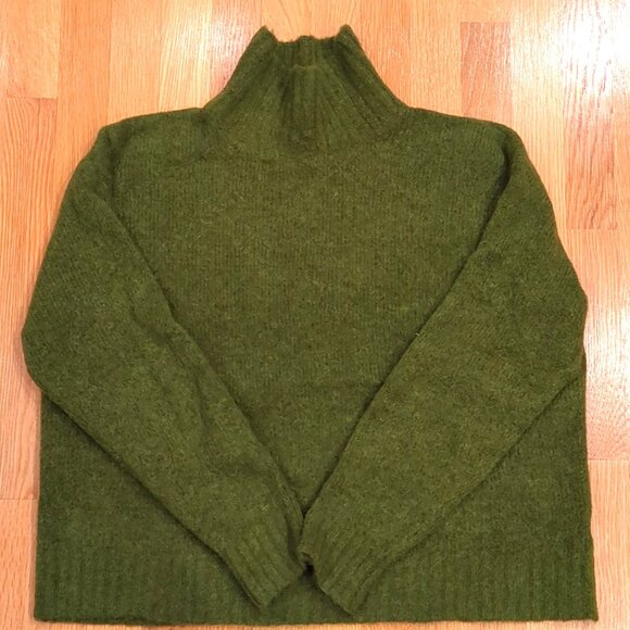 Toad & Co Women’s Pullover Sweater – Size  – Green – Mock Neck – Wool Alpaca - Picture 2 of 6
